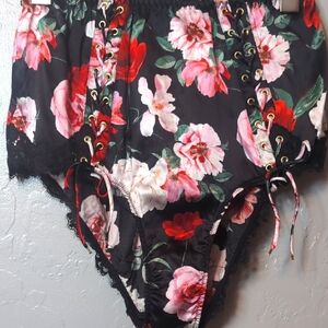 Atelier Victoria's Secret Satin Lace-Trim High-Waist Brief Panty